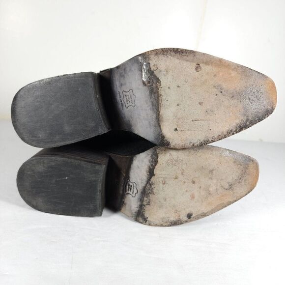 Free People Women's Benson US6,5 EU37 Black Suede Snakeskin Pull On Chelsea Boot - Picture 11 of 12